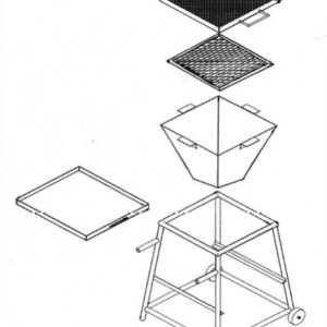 Portable Braai Stand With Wheels And Ash Drum